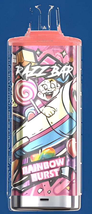 RazzBar 60K Rainbow Burst — Caramelos de colores